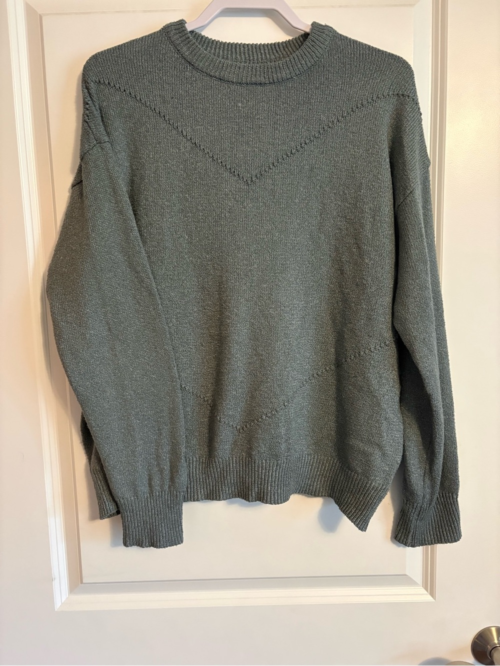 SHEIN Dusty Blue Crewneck Sweater